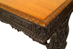English Anglo Indian Rosewood and Padouk Writing Table - 1429015