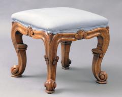 English Antique Birds Eye Maple Stool - 808052