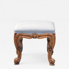 English Antique Birds Eye Maple Stool - 843776