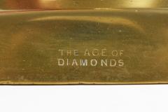 English Antique Brass Ace of Diamonds Candlesticks A Pair - 4645960