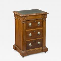 English Antique Late Regency Library Cabinet Desk - 843828