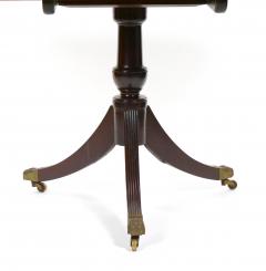 English Antique Mahogany Wood Twin Tripod Pedestal Dining Table - 3623889