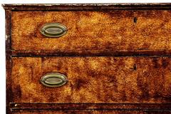 English Antique Mid 19th Century Three Drawer Glazed Chest of Drawers - 4502726