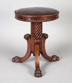 English Antique Regency Revolving Piano Stool - 1247304