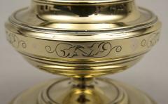English Antique Round Brass Inkwell Circa 1860 - 1847760