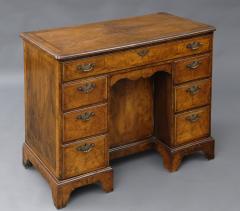 English Antique Walnut Ladies Kneehole Desk - 1826744