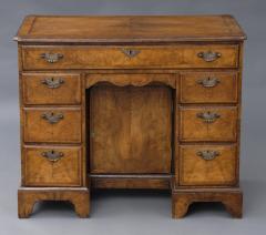 English Antique Walnut Ladies Kneehole Desk - 1826747