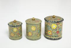 English Art Deco Enameled Canisters - 3083609