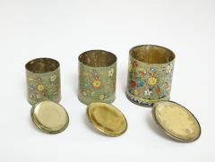 English Art Deco Enameled Canisters - 3083613