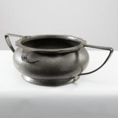 English Art Deco Hand hammered Fruit Bowl or Centrepiece with Extending Handles - 4186922