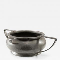 English Art Deco Hand hammered Fruit Bowl or Centrepiece with Extending Handles - 4204124
