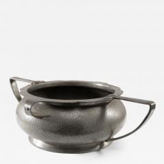 English Art Deco Hand hammered Fruit Bowl or Centrepiece with Extending Handles - 4232766