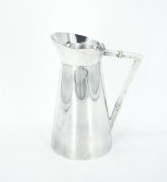 English Art Deco Period Silver Plate Water Jug or Chocolate Pot - 3171095