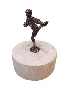 English Art Deco Silver Football Player - 4669837