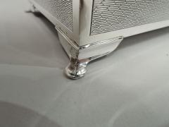 English Art Deco Sterling Silver Box - 3750754