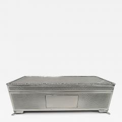 English Art Deco Sterling Silver Box - 3755738
