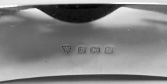 English Art Deco Sterling Silver Flask 1947 - 3984344