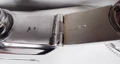English Art Deco Sterling Silver Flask 1947 - 3984353