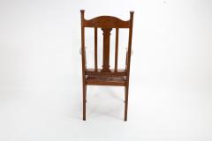 English Arts Crafts Oak Armchair with a Carved Mouse Inset to the Headrest - 4193073