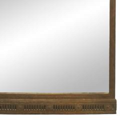 English Arts Crafts Patinated Iron Floral Design Wall Mirror - 4655547