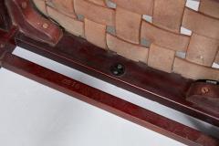 English Arts Crafts Woven Leather Stool - 2511790