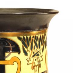 English Arts and Crafts Ceramic Gilt Pot - 4665811