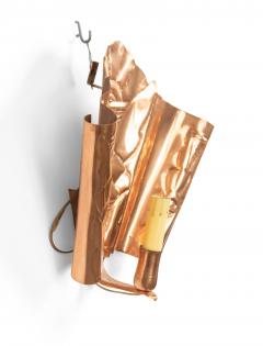 English Arts and Crafts Secessionist Style Copper Wall Sconces - 4665116