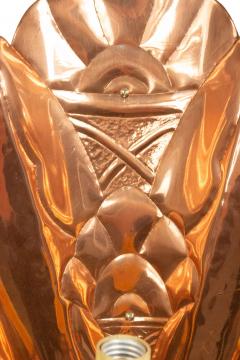 English Arts and Crafts Secessionist Style Copper Wall Sconces - 4665118