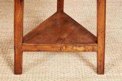 English Ash Cricket Table with Lower Shelf - 3913265