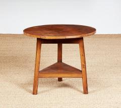 English Ash Cricket Table with Lower Shelf - 3913268