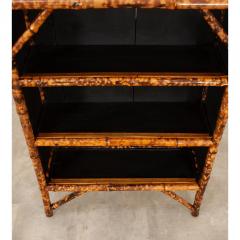 English Bamboo Decoupage Bookcase - 2892875