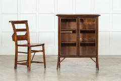 English Bamboo Glazed Bookcase Display Cabinet - 3385264