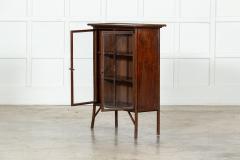 English Bamboo Glazed Bookcase Display Cabinet - 3385266