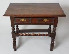 English Baroque Bobbin Turned Oak Table - 645101