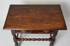 English Baroque Bobbin Turned Oak Table - 645102