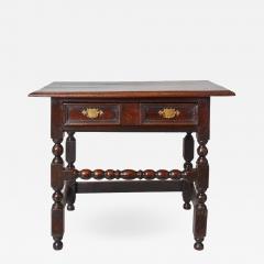 English Baroque Bobbin Turned Oak Table - 645167