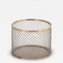 English Brass Basket C 1910  - 3947908