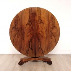 English Brazilian Rosewood Late Regency Period Pedestal Table - 3434289