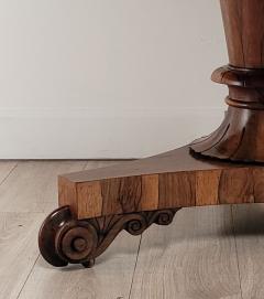 English Brazilian Rosewood Late Regency Period Pedestal Table - 3434290