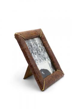English Brown Crocodile Picture Frame - 4665219