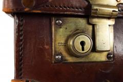 English Brown Leather Valise 20 - 3194546