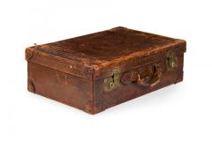 English Brown Leather Valise - 4669368