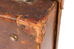 English Brown Leather Valise - 4669372