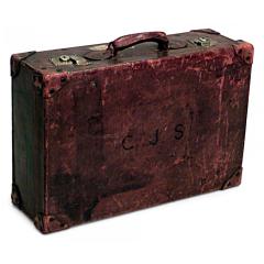 English Brown Leather Valise - 4709327