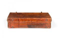 English Brown Leather Valise - 4669551