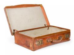 English Brown Leather Valise - 4669555