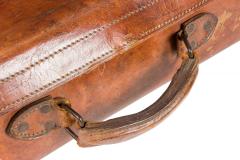 English Brown Leather Valise - 4669557