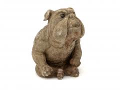 English Bulldog Garden Statue English Mid 20th C  - 4578684