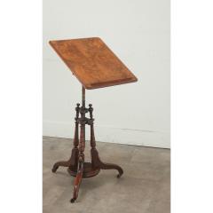 English Burl Walnut Sheet Music Stand - 3485058