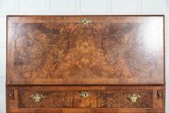 English Burr Walnut Bureau - 2862333